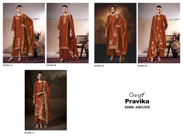Ganga pravika 4968 wholesale online shopping dress material